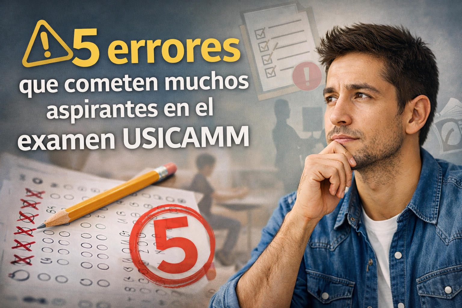 5 errores que cometen muchos aspirantes en el examen USICAMM
