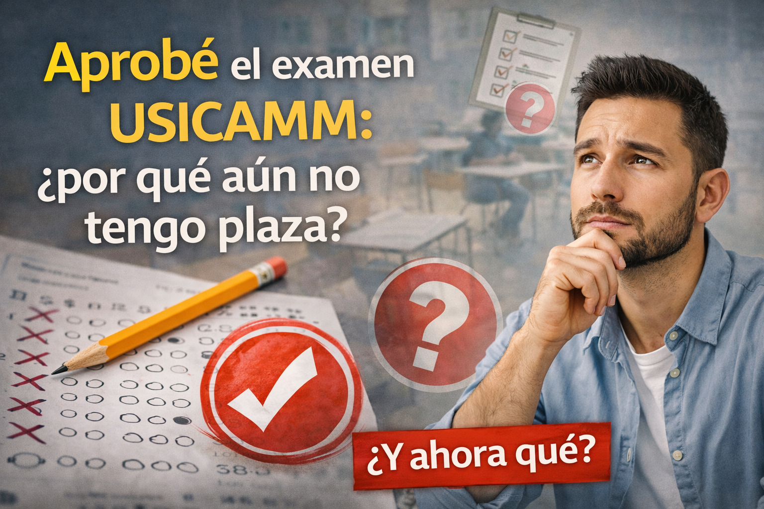 Aprobé el examen USICAMM: ¿por qué aún no tengo plaza?